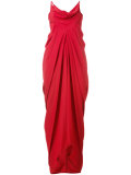 ruched evening gown 