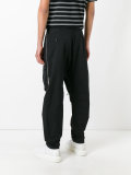 multi zipped track pants 