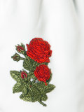 embroidered rose shorts 
