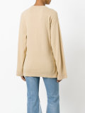 loose-fit belted jumper