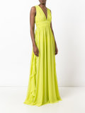 long length empire line dress