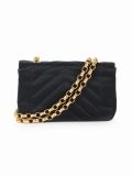 v-stitch single chain shoulder bag