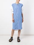 条纹衬衫连衣裙