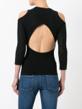 cut-out knitted top