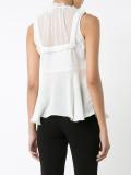 pleated bib top