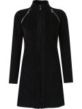 panel ribbed coat