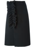 front draped detail skirt