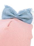 Denim Bow Detail套头帽