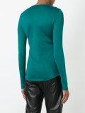 long sleeve slub jersey top