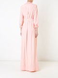 ruffled trim long dress 