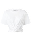 knot hem cropped T-shirt 
