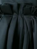 pleated trim fitted dress