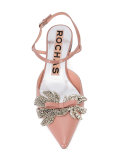 embellished sling-back ballerinas