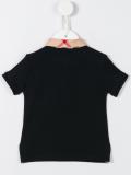 checked collar polo shirt