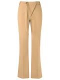 side pocket flared trousers