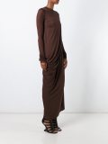 draped maxi dress
