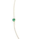 18K gold and emerald necklace
