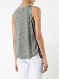 beaded fray tank top