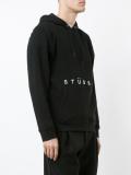 logo print hoodie
