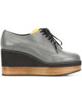 wedge lace-up shoes