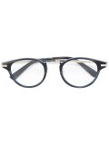 round frame horn glasses
