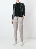 glitter stripe track pants