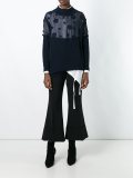 lace inset jumper