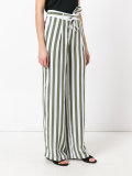 stripe high waist trousers