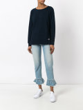 boat neck sweatshirt