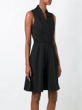 panelled V-neck dress