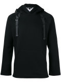 buckled straps hoody
