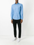 speckle print shirt