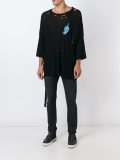 distressed wide fit T-shirt