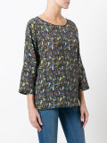 mermaid print blouse