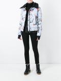 skier print padded jacket