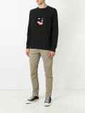 embroidered panther sweatshirt 