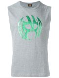 screen printed sleeveless top