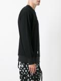 embroidered logo zip-up sweatshirt