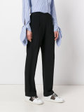pleated detail tailored trousers