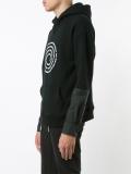 Hybrid hooded sweatshirt