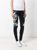 tropical print leggings