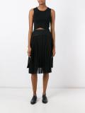 pleated panel skirt