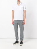 contrast piping polo shirt