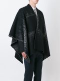 patch detail cape coat