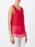sheer layered tank