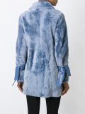 double breasted shearling coat