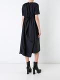 draped elasticated mid dress