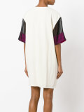 mesh sleeve T-shirt dress