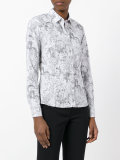 cactus sketch print shirt