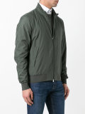 zipped bomber jacket